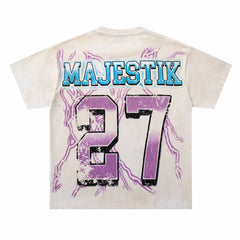 Washed Distressed Rhinestone Tee