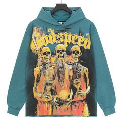 Skull Basketball Player Hoodie