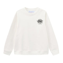 Off White Arrow Pattern Printed Sweatshirts