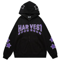 NODP TIFO Star Letter Print Hoodie
