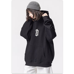 NODP RS Plush luminous print men's hooded sweatshirt