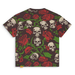Skull And Rose Pattern T-shirt #G559