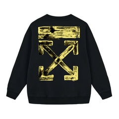 Off White Arrow Pattern Printed Sweatshirts