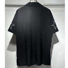Letter Print Collared Shirt #7736