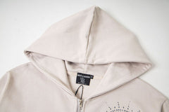Rhinestone-Emblazoned Logo Hoodie