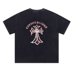 CH Patterned Washed Distressed T-shirt