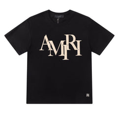 Suede Letter T-shirt
