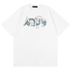 AMIRI Dragon Print T-shirts