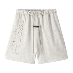 Essentials Embossed Letter Shorts