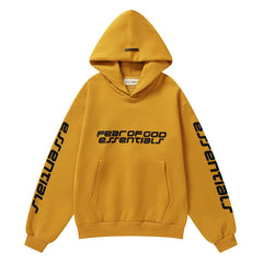 Essentials Cropped Relaxed Hoodie