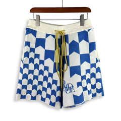 Rhude RHACING CHECKERED KNIT Shorts