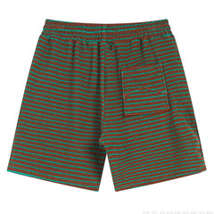 RHUDE Striped Letter Embroidered Casual Shorts