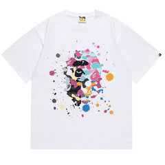 BAPE Splash Print Short-Sleeved Tee