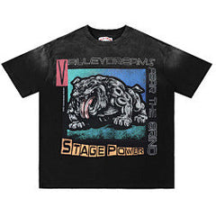 Big Dog Pattern T-shirt #V2921
