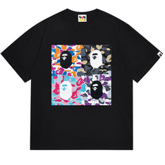 BAPE Front And Back Printed Short-Sleeved Tee