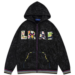 NODP TIFO Flocked Embroidered Letters Hoodie