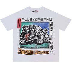 Big Dog Pattern T-shirt #V2921