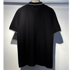 Letter Embroidered Collar Shirt