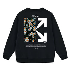 Off White Arrow Pattern Printed Sweatshirts