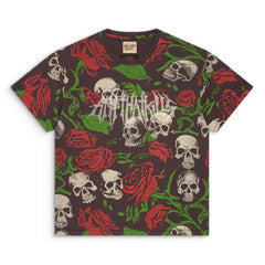Skull And Rose Pattern T-shirt #G559