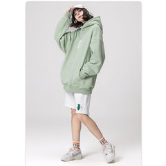 NODP RS Plush luminous print men's hooded sweatshirt