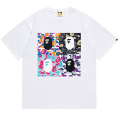 BAPE Front And Back Printed Short-Sleeved Tee