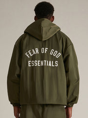 Fear of God Essentials Textured Nylon Trucker Jacket