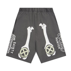 Bone Pattern Shorts #SM85