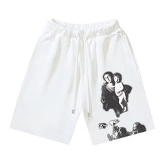 Letter Pattern Shorts