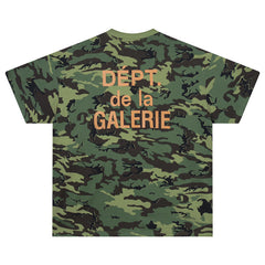 Camouflage Letter T-shirt