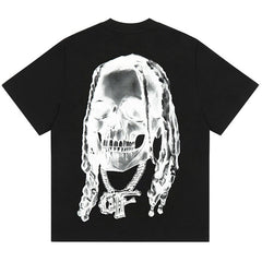 REVENGE Black Skull Head T-Shirts