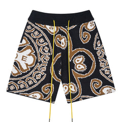 RHUDE Alphabet Totem Jacquard Knit Sweater Shorts