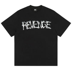 REVENGE Black Skull Head T-Shirts