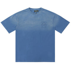 Letter Washed Distressed T-shirt
