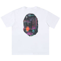 BAPE Neon Tokyo Big Ape Head Tee