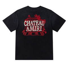 Letter Pattern Embroidered T-shirt