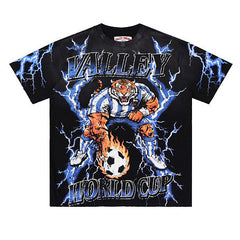 Lightning Tiger Pattern T-shirt #V2923