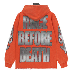 Skull Racing Driver Printed Hoodie