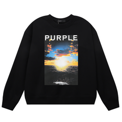 Purple Brand Logo Printed Sweatshirts