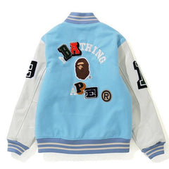 BAPE Baseball Jacket Blue