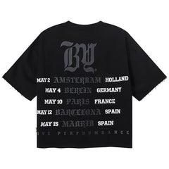 Crew Rhinestone Cropped Tee