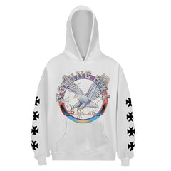 Rhude Eagle Pattern Printed Hoodie