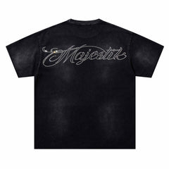 Warhorse Pattern Rhinestone Tee