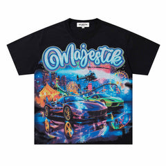 Washed Distressed Rhinestone Tee
