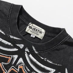 Tarantula Garment Dyed Print Crop Tee