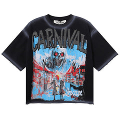 Carnival Rhinestone Cropped Tee