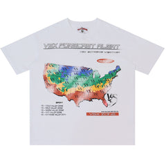 United States Map Print T-shirt #V2920