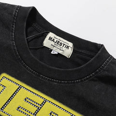 Department Garment Dyed Print Crop Tee