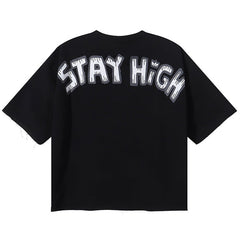 Stay High F-Terry Cropped Tee