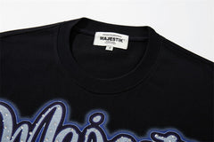 Washed Distressed Rhinestone Tee
